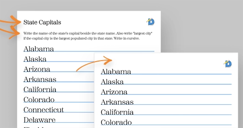 Sheet Titles & Subtitles