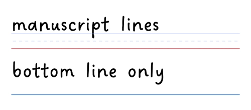 Choose TWO Practice Line Types