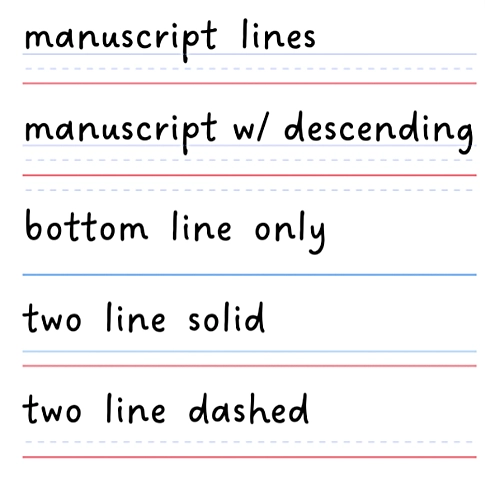 Choose ANY Practice Line Type